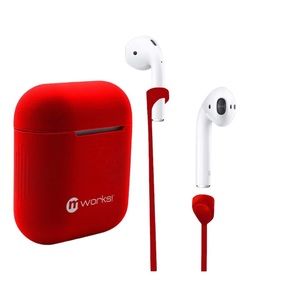 mworks! mCase Airpod Pro Case Skin + Straps in Red